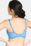 Zivame True Curv Bohemian Magic Double Layered Wired 3/4th Coverage Supper Support Bra - French Blue — thumbnail 2